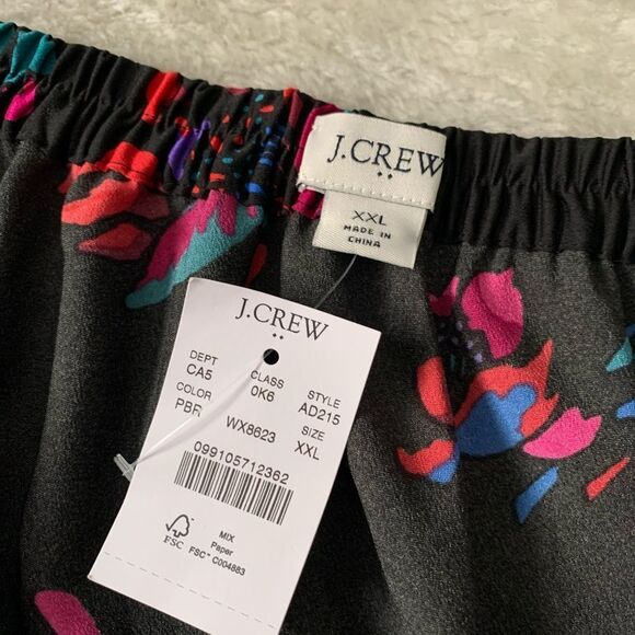 New J Crew Womens A Line Floral Print Skirt Size XXL NWT - Picture 6 of 6